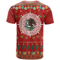 Mexico Merry Christmas T Shirt Mexican Cultural Emblem Xmas Style - Polynesian Pride