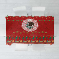Mexico Merry Christmas Tablecloth Mexican Cultural Emblem Xmas Style - Polynesian Pride