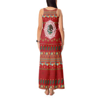 Mexico Merry Christmas Tank Maxi Dress Mexican Cultural Emblem Xmas Style - Polynesian Pride