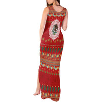 Mexico Merry Christmas Tank Maxi Dress Mexican Cultural Emblem Xmas Style - Polynesian Pride