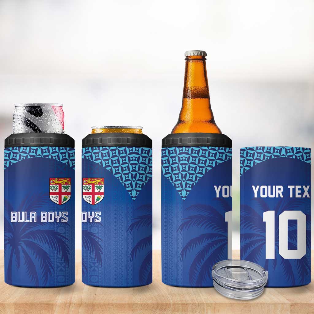 Custom Fiji Football-Towards World Cup 2026 4 in 1 Can Cooler Tumbler