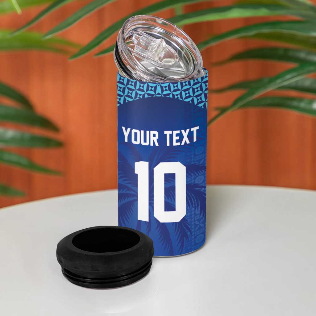Custom Fiji Football-Towards World Cup 2026 4 in 1 Can Cooler Tumbler