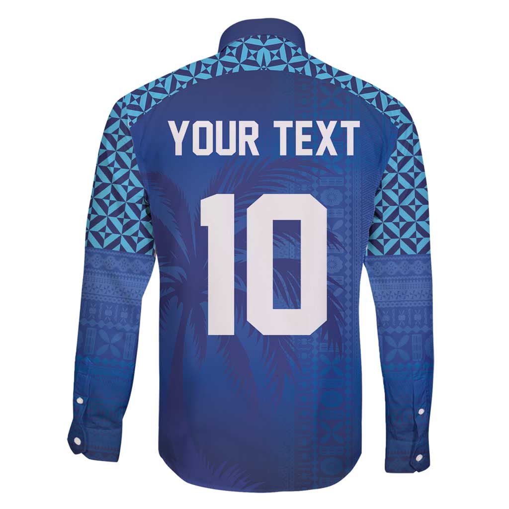 Custom Fiji Football-Towards World Cup 2026 Family Matching Long Sleeve Bodycon Dress and Hawaiian Shirt