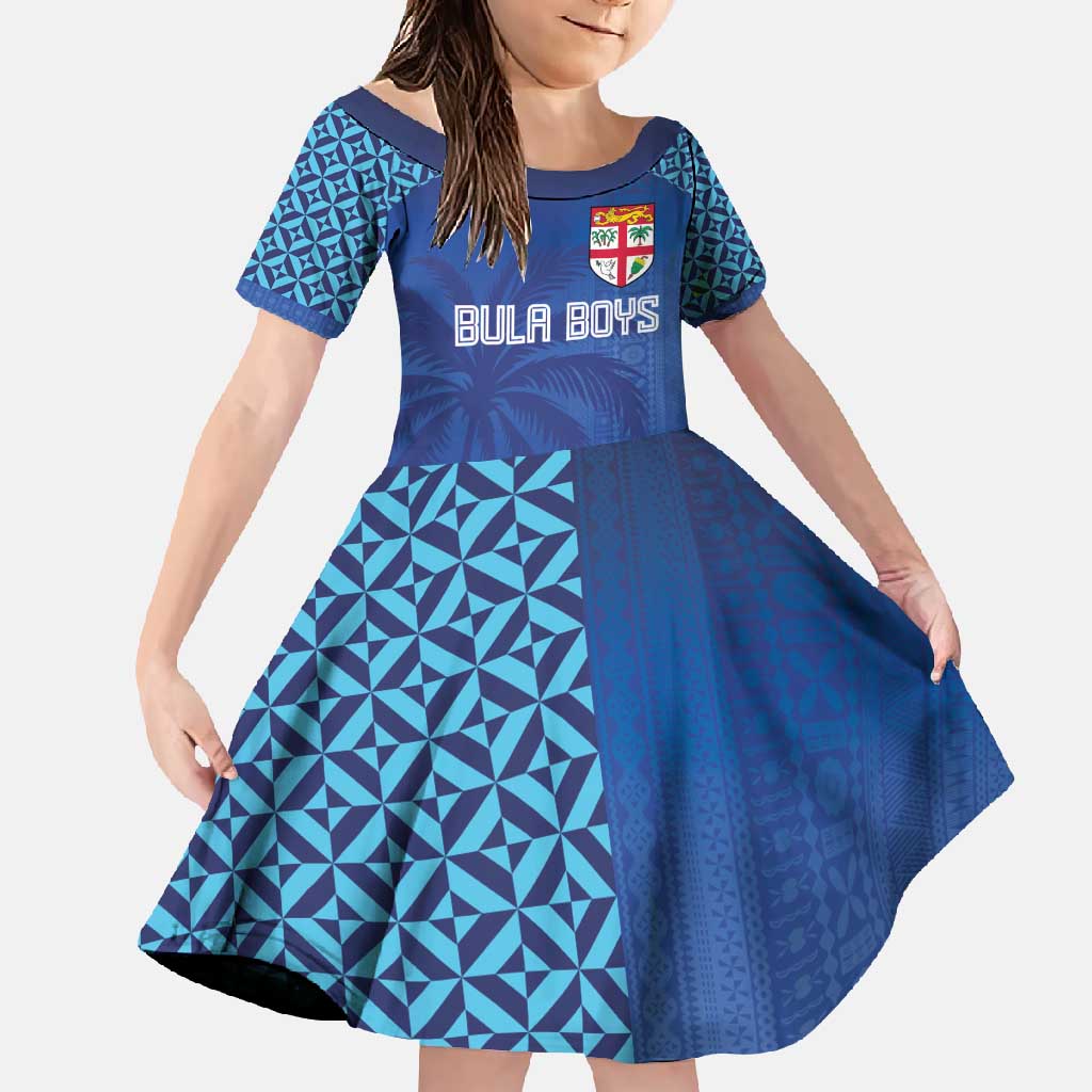 Custom Fiji Football-Towards World Cup 2026 Family Matching Mermaid Dress and Hawaiian Shirt