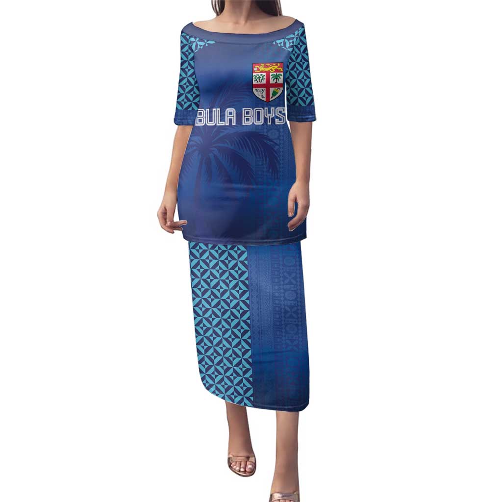 Custom Fiji Football-Towards World Cup 2026 Family Matching Puletasi and Hawaiian Shirt