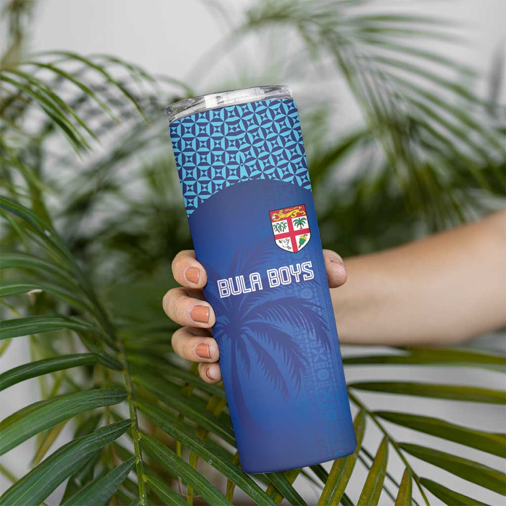 Custom Fiji Football-Towards World Cup 2026 Skinny Tumbler