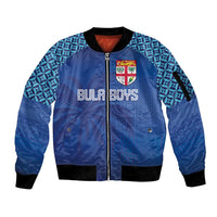 Custom Fiji Football-Towards World Cup 2026 Sleeve Zip Bomber Jacket