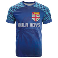 Custom Fiji Football-Towards World Cup 2026 T Shirt LT03 Blue - Polynesian Pride