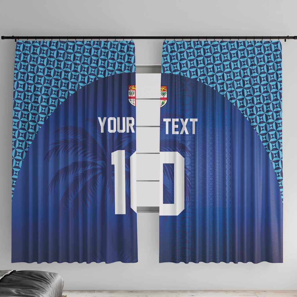 Custom Fiji Football-Towards World Cup 2026 Window Curtain