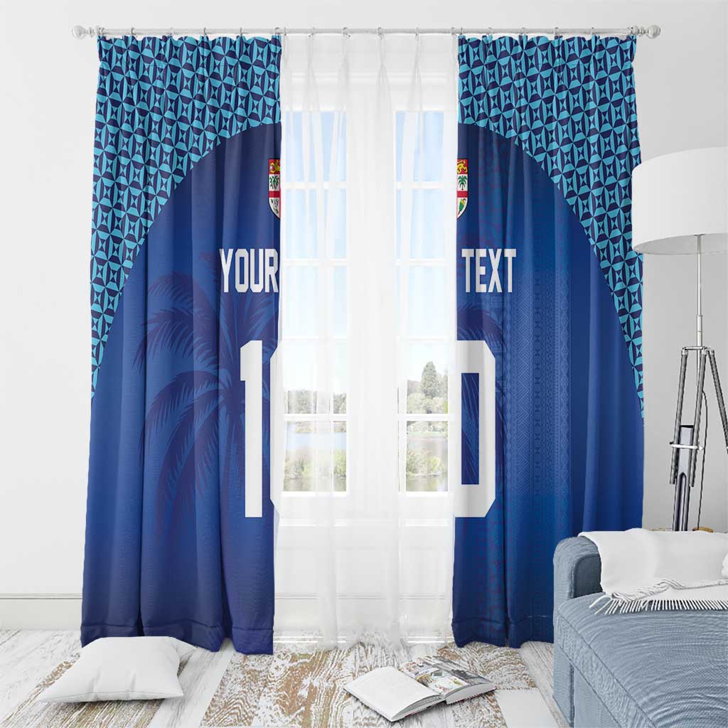 Custom Fiji Football-Towards World Cup 2026 Window Curtain