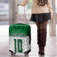 Custom Hawaii Volleyball-Kakau Motif Green Color Luggage Cover