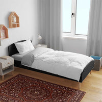 Philippines Barong Style Bedding Set with Polynesian Art and Leaf Motif White Color LT03 - Polynesian Pride