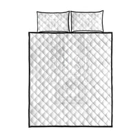 Philippines Barong Style Quilt Bed Set with Polynesian Art and Leaf Motif White Color LT03 - Polynesian Pride