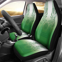 Philippines Barong Style Car Seat Cover with Polynesian Art and Leaf Motif Green Color LT03 - Polynesian Pride