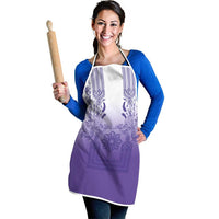 Philippines Barong Style Apron with Polynesian Art and Leaf Motif Purple Color LT03 - Polynesian Pride