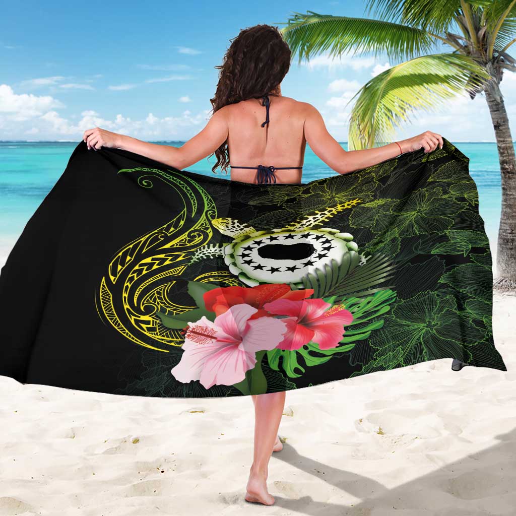 Kia Orana Cook Islands Sarong Turtle and Hibiscus Polynesian Pattern