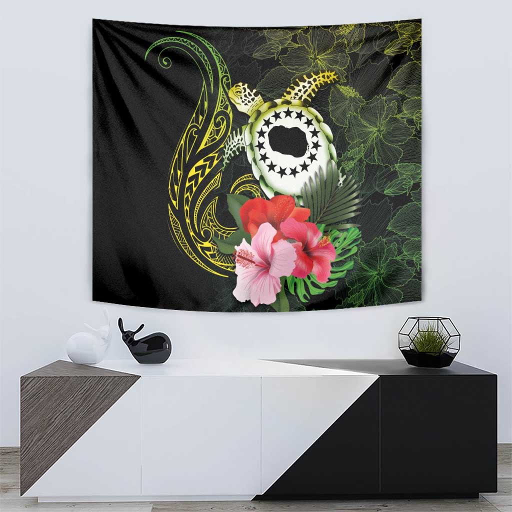 Kia Orana Cook Islands Tapestry Turtle and Hibiscus Polynesian Pattern LT03 - Polynesian Pride