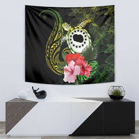 Kia Orana Cook Islands Tapestry Turtle and Hibiscus Polynesian Pattern LT03 - Polynesian Pride