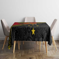 Papua New Guinea Goroka Show Tablecloth Bird-of-paradise and Melanesian Tattoo Pattern LT03 - Polynesian Pride