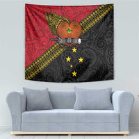 Papua New Guinea Goroka Show Tapestry Bird-of-paradise and Melanesian Tattoo Pattern LT03 - Polynesian Pride