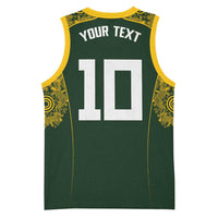 Australia Rugby Custom Basketball Jersey Aboriginal Art Sporty Style - Polynesian Pride