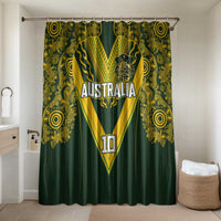 Australia Rugby Custom Bathroom Set Aboriginal Art Sporty Style - Polynesian Pride