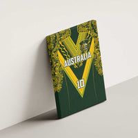 Australia Rugby Custom Canvas Wall Art Aboriginal Art Sporty Style - Polynesian Pride