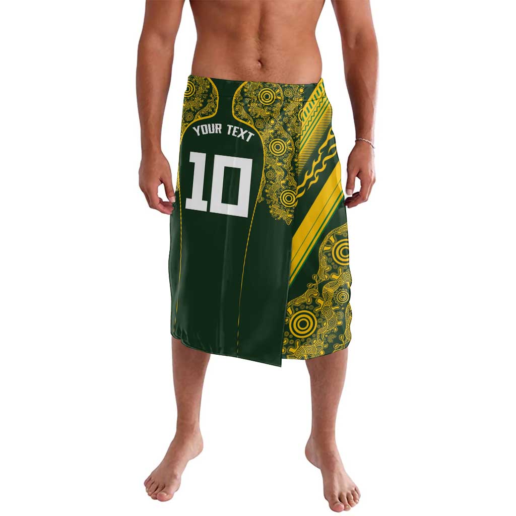 Australia Rugby Custom Lavalava Aboriginal Art Sporty Style - Polynesian Pride