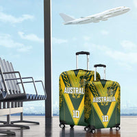 Australia Rugby Custom Luggage Cover Aboriginal Art Sporty Style - Polynesian Pride