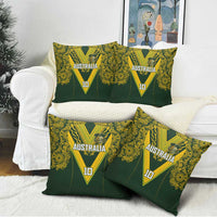 Australia Rugby Custom Pillow Cover Aboriginal Art Sporty Style - Polynesian Pride