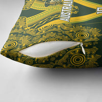 Australia Rugby Custom Pillow Cover Aboriginal Art Sporty Style - Polynesian Pride