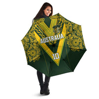 Australia Rugby Custom Umbrella Aboriginal Art Sporty Style - Polynesian Pride