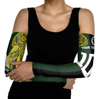 Aotearoa Australia Rugby Custom Arm Sleeves Maori and Aboriginal Art Sporty Style - Polynesian Pride