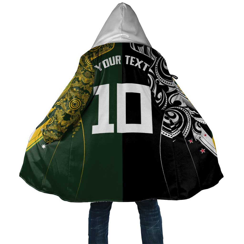 Aotearoa Australia Rugby Custom Cloak Maori and Aboriginal Art Sporty Style - Polynesian Pride