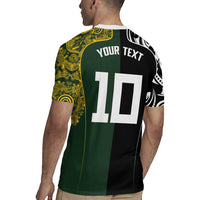 Aotearoa Australia Rugby Custom Rugby Jersey Maori and Aboriginal Art Sporty Style - Polynesian Pride