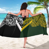 Aotearoa Australia Rugby Sarong Maori and Aboriginal Art Sporty Style - Polynesian Pride