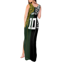 Aotearoa Australia Rugby Custom Tank Maxi Dress Maori and Aboriginal Art Sporty Style - Polynesian Pride