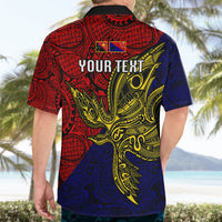 Custom Papua New Guinea Central Province Hawaiian Shirt PNG Birds Of Paradise Polynesian Arty Style LT03 - Polynesian Pride