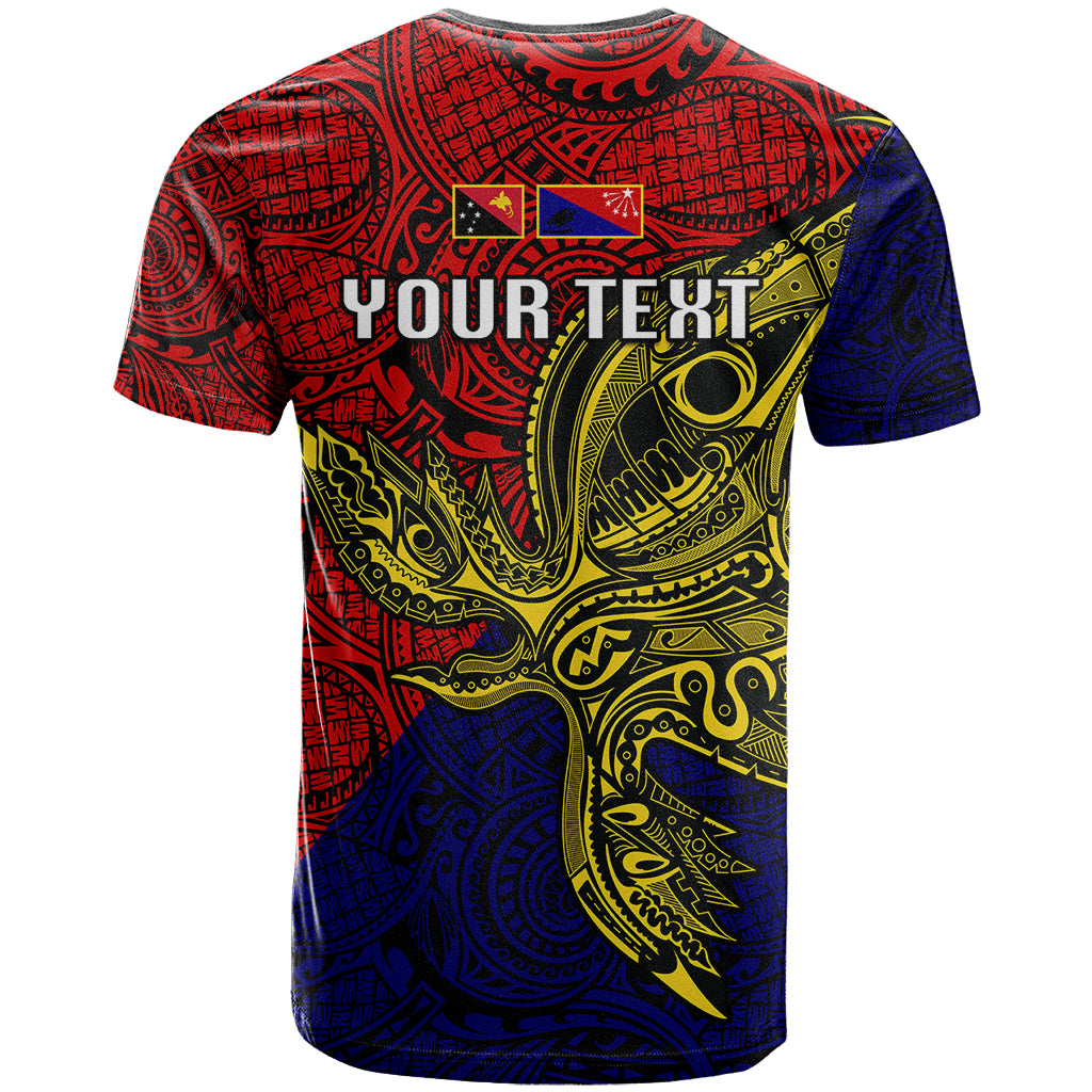 Custom Papua New Guinea Central Province T Shirt PNG Birds Of Paradise Polynesian Arty Style LT03 - Polynesian Pride