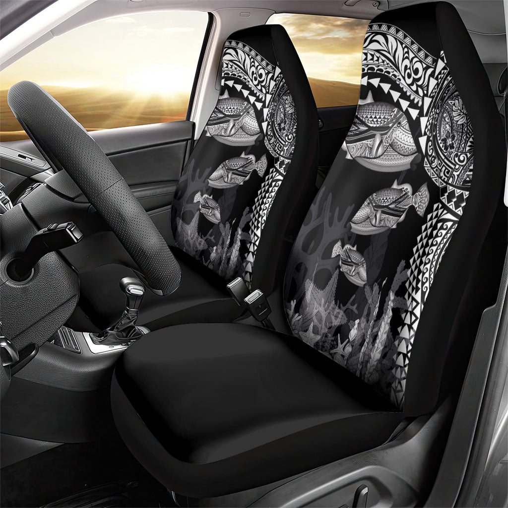 Hawaiian Reef Triggerfish Car Seat Cover Polynesian Art with Tribal Humuhumunukunukuapua'a LT03 - Polynesian Pride