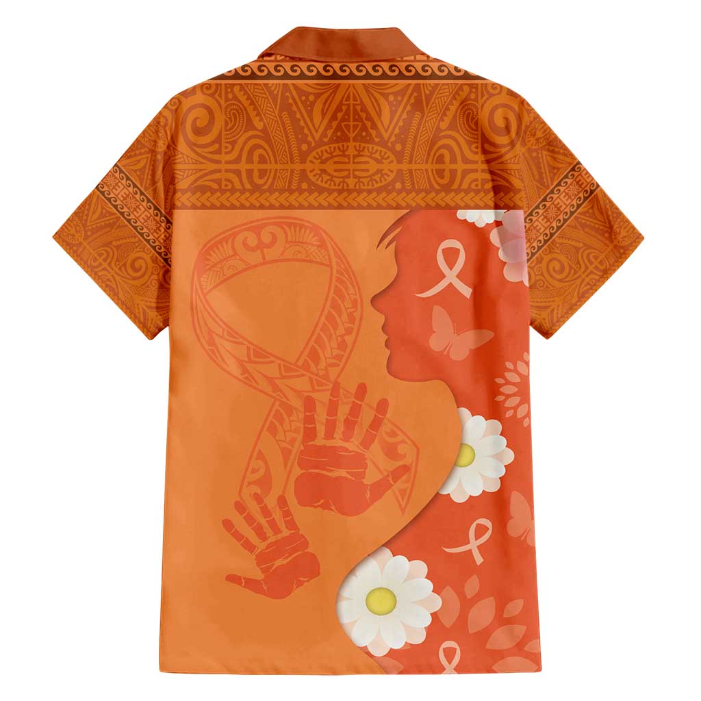 International Day for the Elimination of Violence Against Women Family Matching Tank Maxi Dress and Hawaiian Shirt Polynesian Pattern