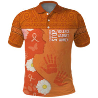 International Day for the Elimination of Violence Against Women Polo Shirt Polynesian Pattern