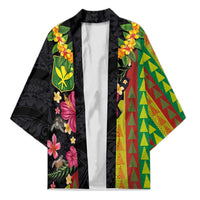 Hawaiian Independence Day Kimono Kanaka Maoli Symbols With Tapa Motifs and Tropical Plants - Polynesian Pride