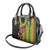 Hawaiian Independence Day Shoulder Handbag Kanaka Maoli Symbols With Tapa Motifs and Tropical Plants - Polynesian Pride