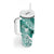 Personalised New Zealand Aotearoa Darts Masters Tumbler With Handle Maori Art Tattoo with Tribal Dart Symbol Teal Color - Polynesian Pride