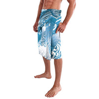 Personalised New Zealand Aotearoa Darts Masters Lavalava Maori Art Tattoo with Tribal Dart Symbol Blue - Polynesian Pride