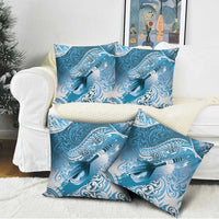 Personalised New Zealand Aotearoa Darts Masters Pillow Cover Maori Art Tattoo with Tribal Dart Symbol Blue - Polynesian Pride