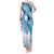 Personalised New Zealand Aotearoa Darts Masters Tank Maxi Dress Maori Art Tattoo with Tribal Dart Symbol Blue - Polynesian Pride