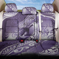 Personalised New Zealand Aotearoa Darts Masters Back Car Seat Cover Maori Art Tattoo with Tribal Dart Symbol Purple - Polynesian Pride