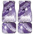 Personalised New Zealand Aotearoa Darts Masters Car Mats Maori Art Tattoo with Tribal Dart Symbol Purple - Polynesian Pride